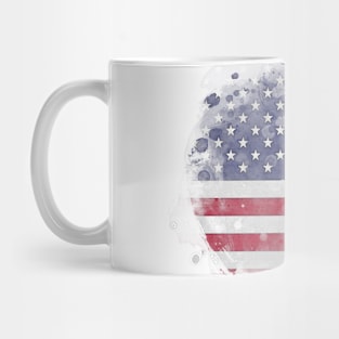 United States watercolor flag Mug